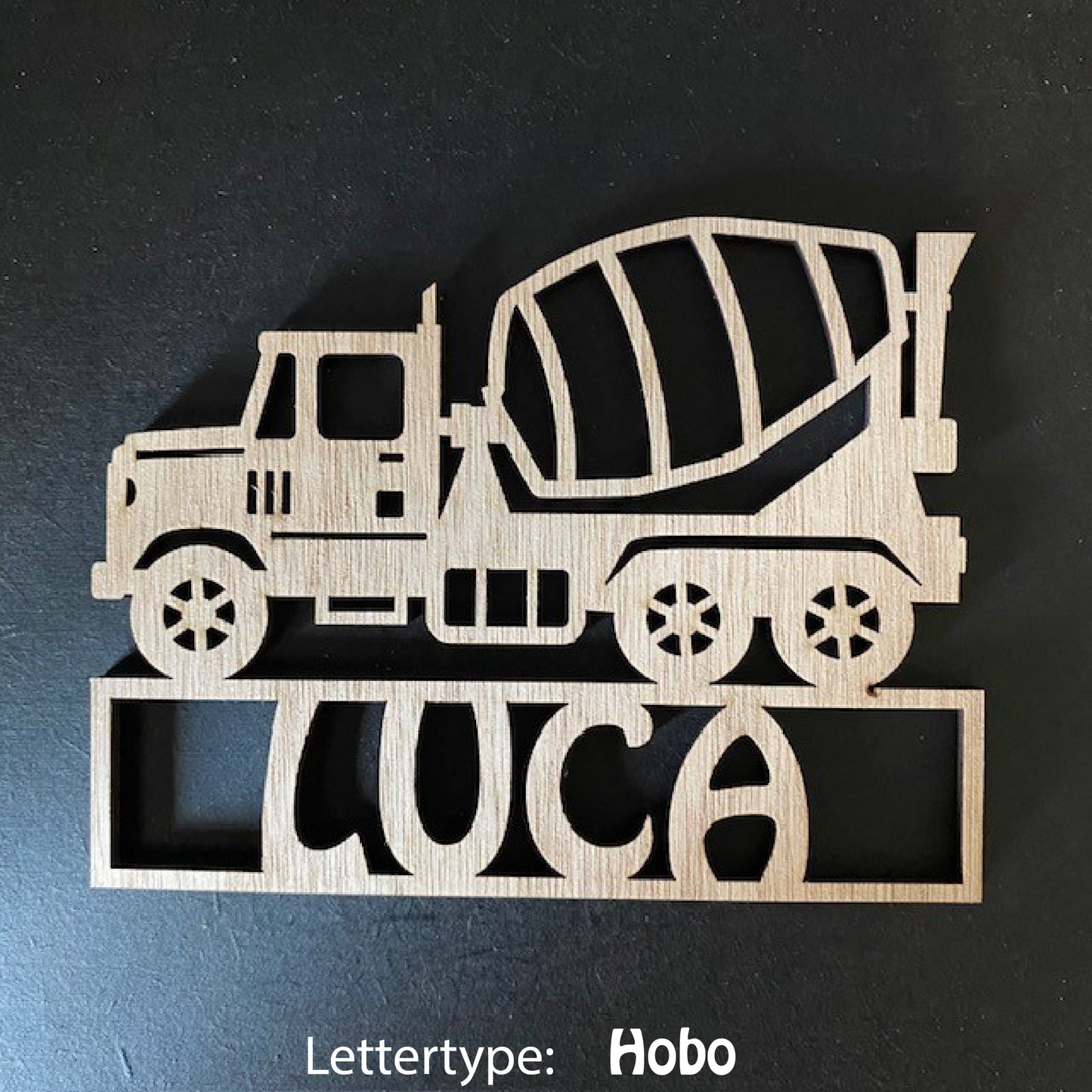 Decoratie met naam - Bouwmachine 5