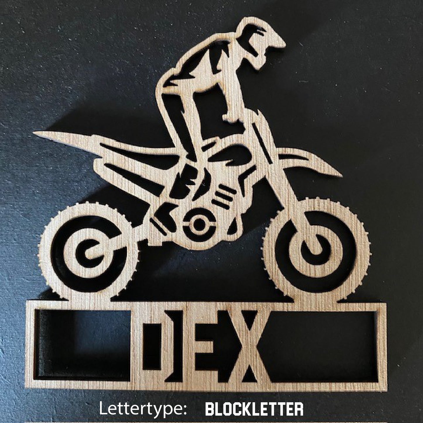 Decoratie met naam - Motor 1