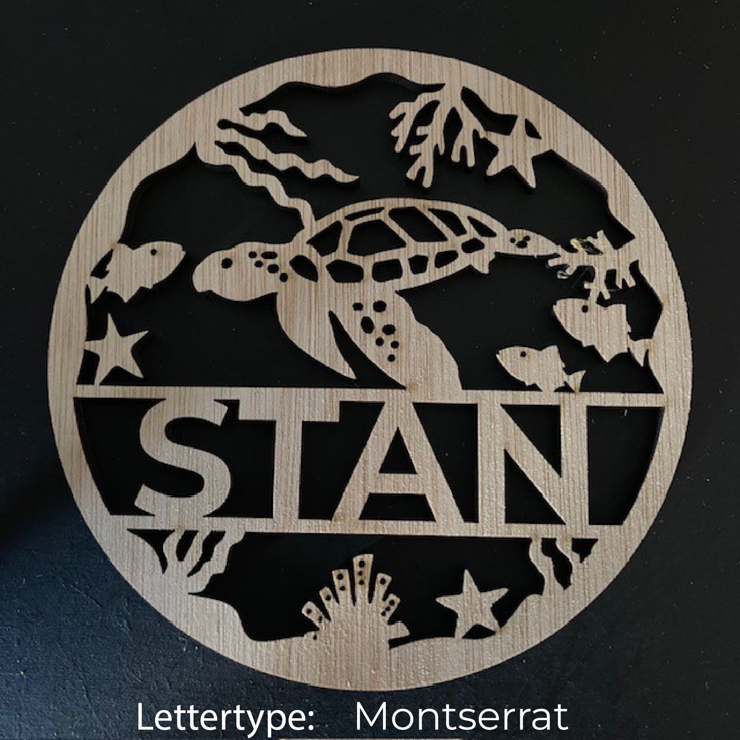 Decoratie met naam - Oceaan