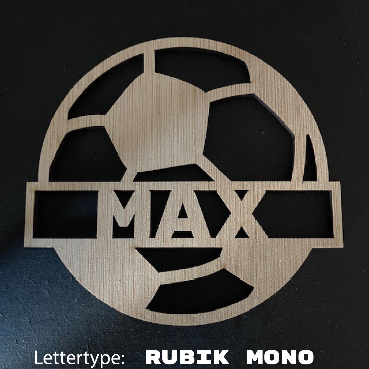 Decoratie met naam - Voetbal 1