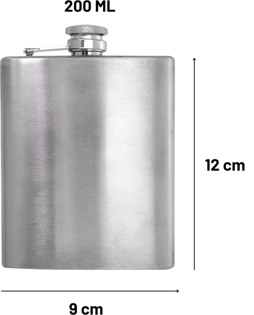 Heupfles RVS 200ml