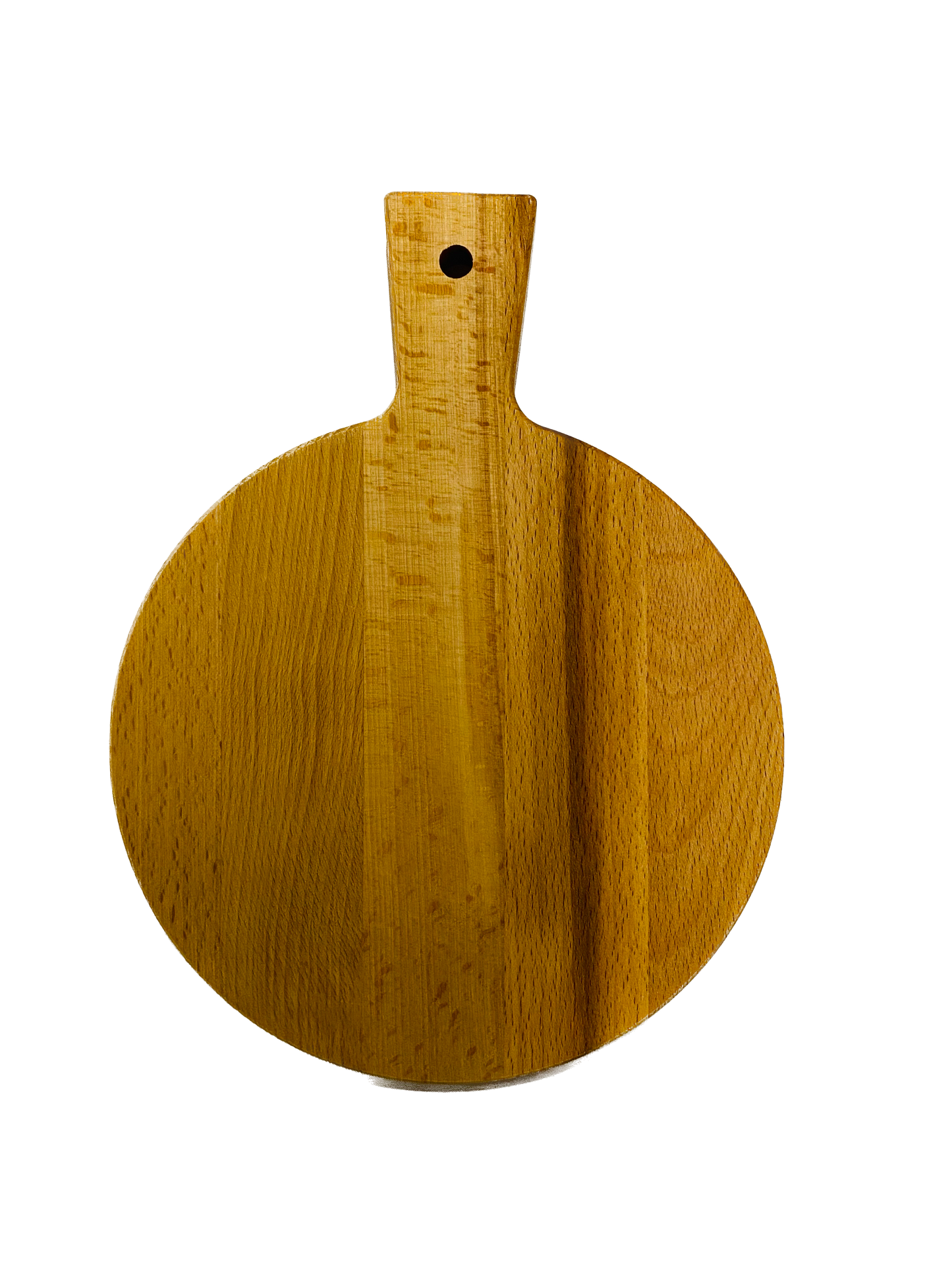 Borrelplank beuken rond met handvat 26,5x20cm