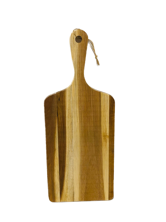 Borrelplank acacia rechthoek met handvat 50x20cm