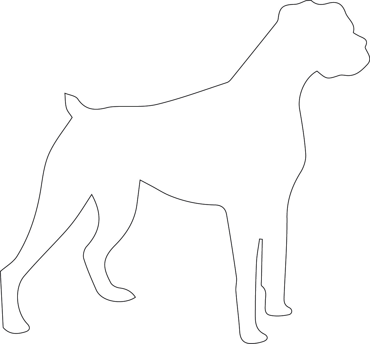 Voerbak/waterbak hond met naam en silhouet