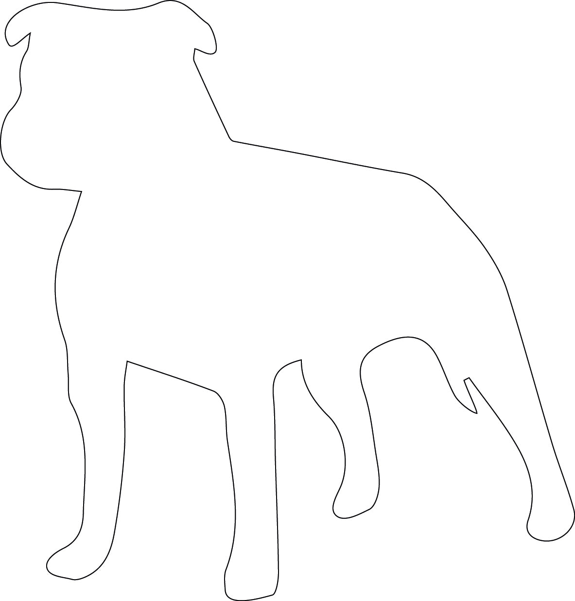 Voerbak/waterbak hond met naam en silhouet