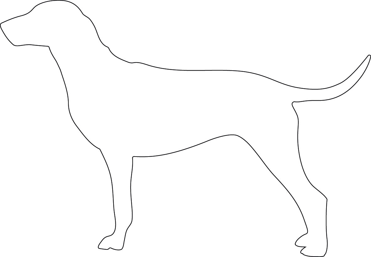 Voerbak/waterbak hond met naam en silhouet