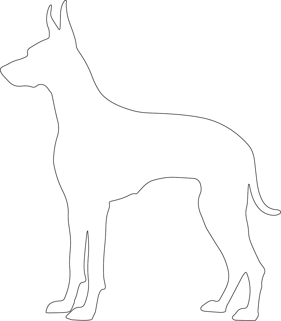 Voerbak/waterbak hond met naam en silhouet