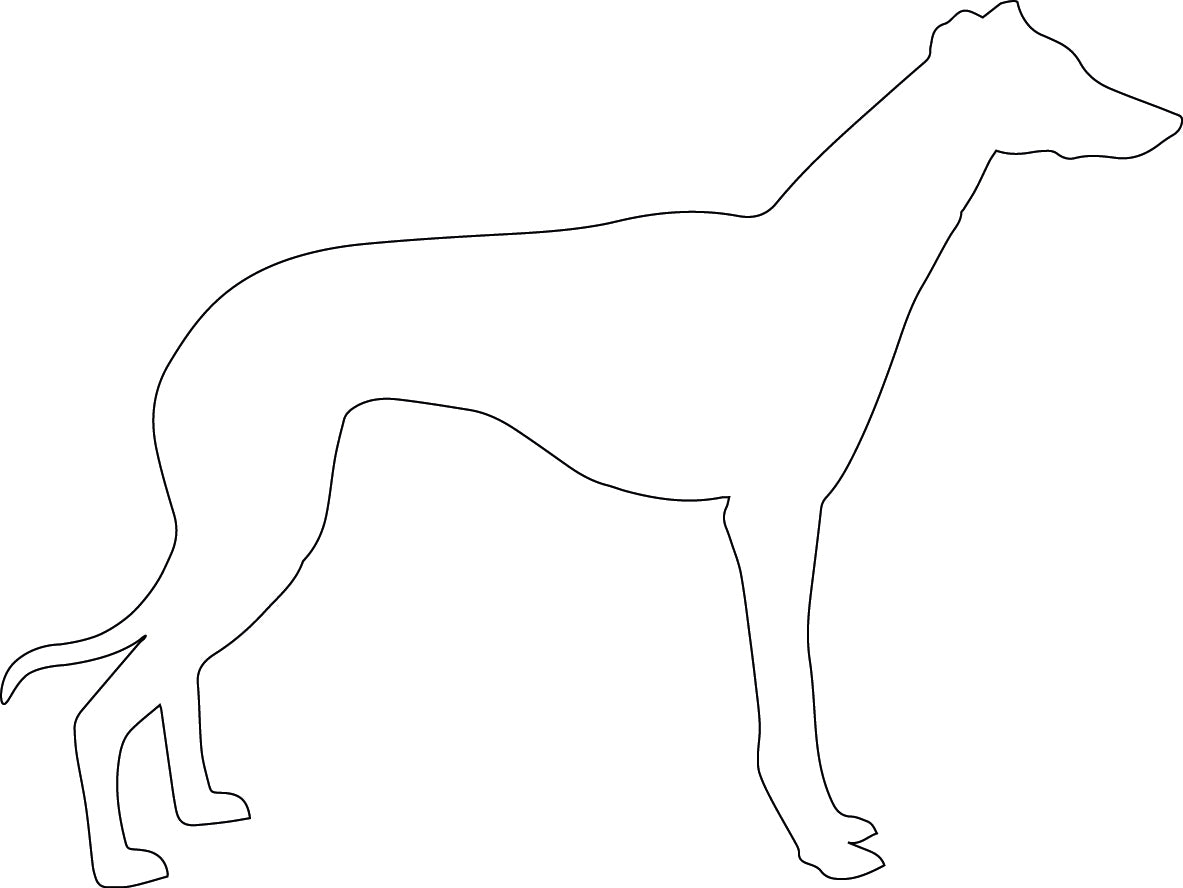 Voerbak/waterbak hond met naam en silhouet