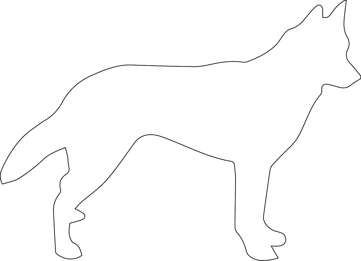 Voerbak/waterbak hond met naam en silhouet
