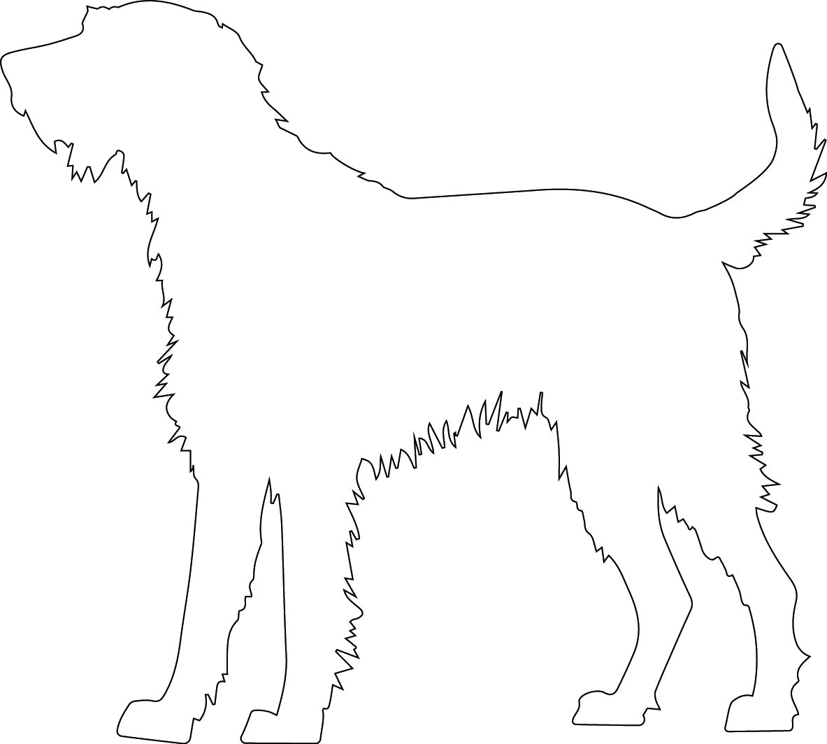 Voerbak/waterbak hond met naam en silhouet