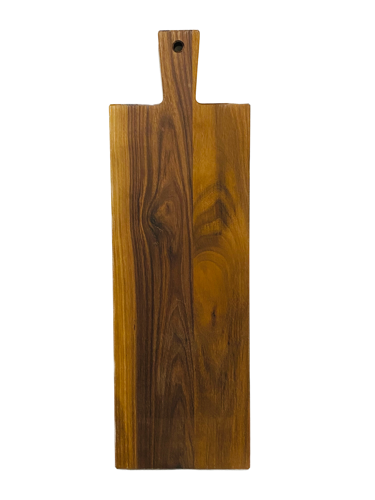 Borrelplank walnoten rechthoek met handvat 47x15cm