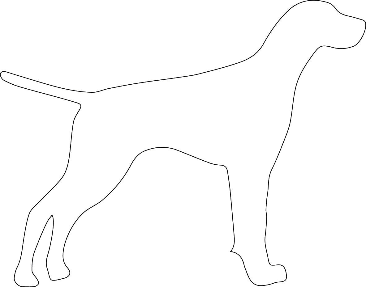Voerbak/waterbak hond met naam en silhouet