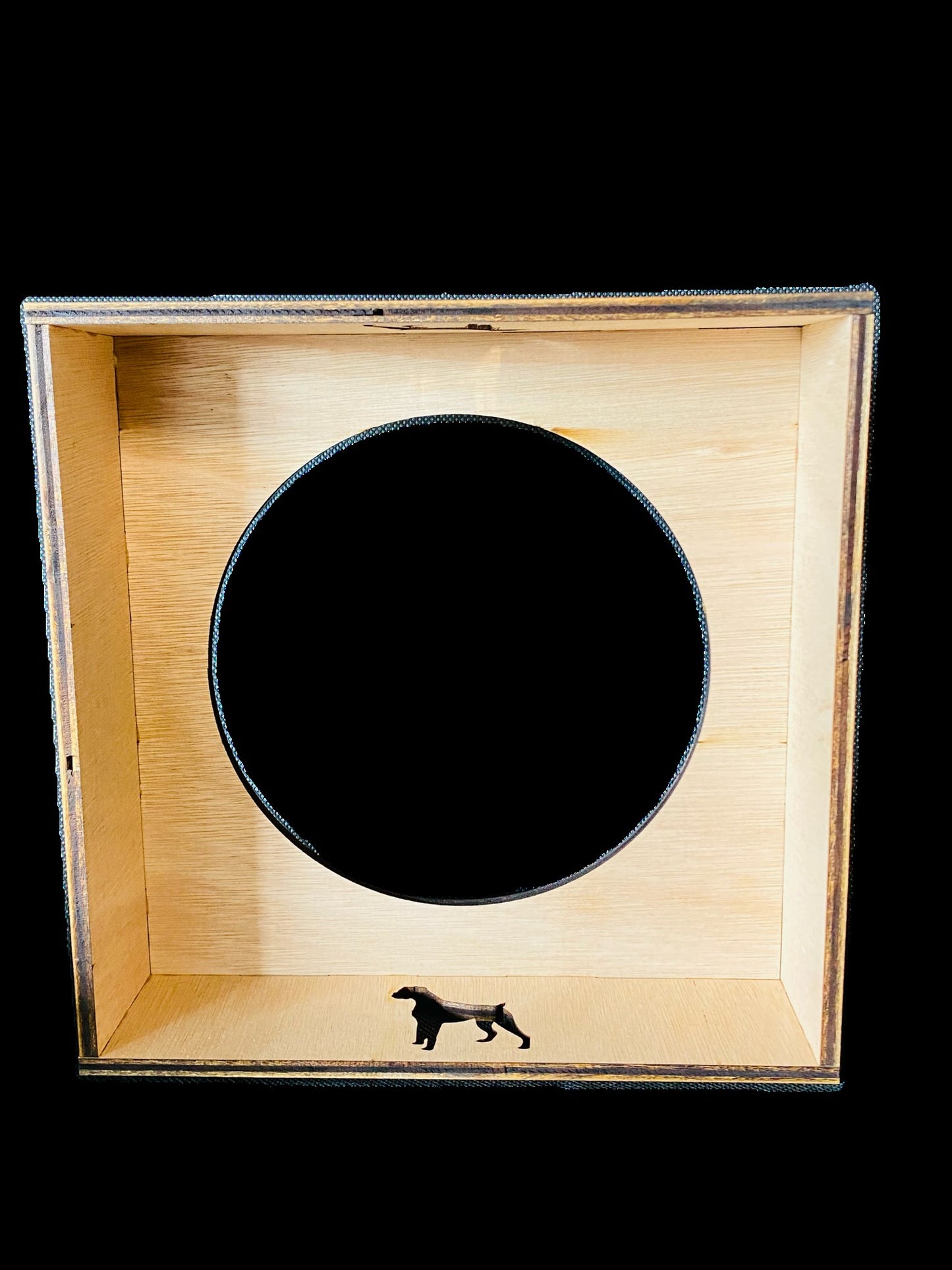 Voerbak/waterbak hond met naam en silhouet