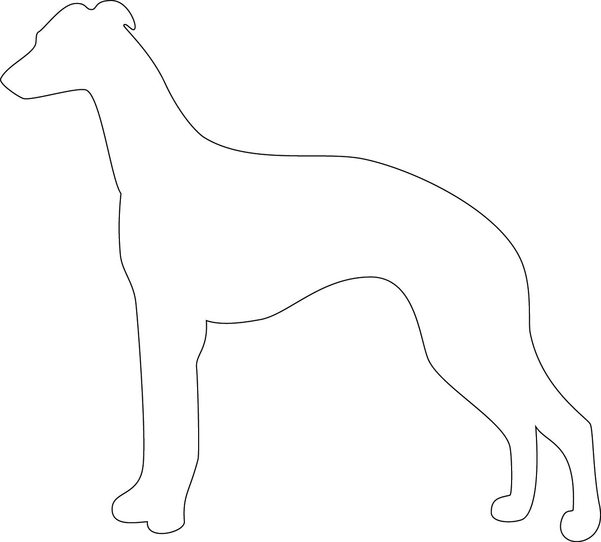 Voerbak/waterbak hond met naam en silhouet