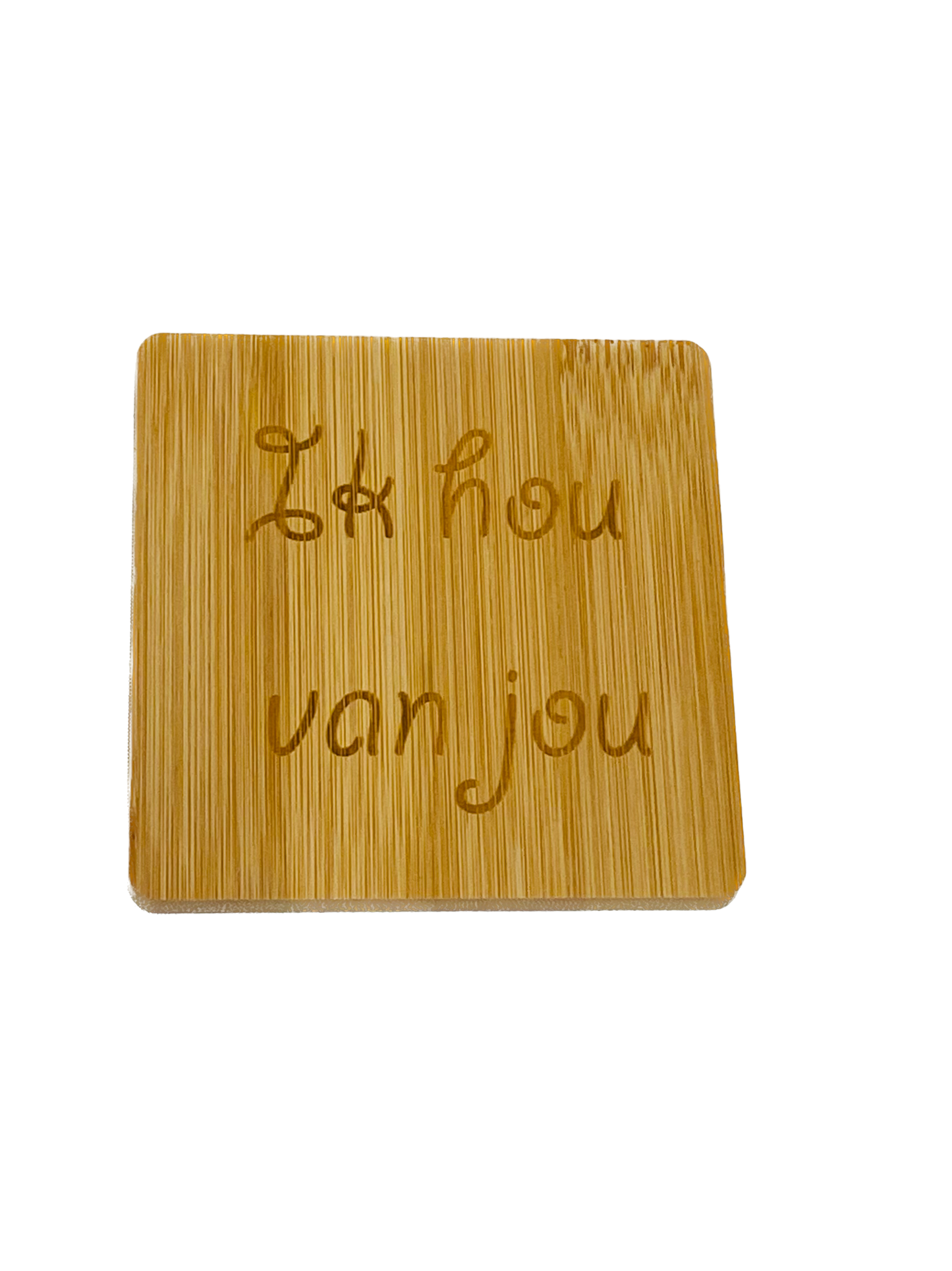 Onderzetter bamboe - set van 4